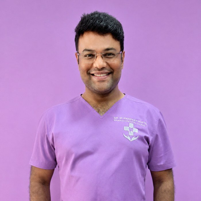 Dr. M. Pradeep, Founder of Shanthi Dental Clinic